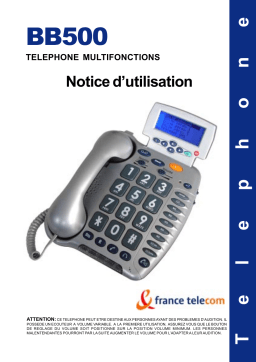 FRANCE TELECOM GEEMARC BB500 Manuel utilisateur