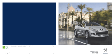 Manuel du propriétaire | Peugeot 207 Manuel utilisateur | Fixfr