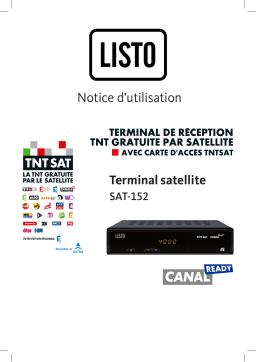 Listo SAT-152 HD Manuel utilisateur