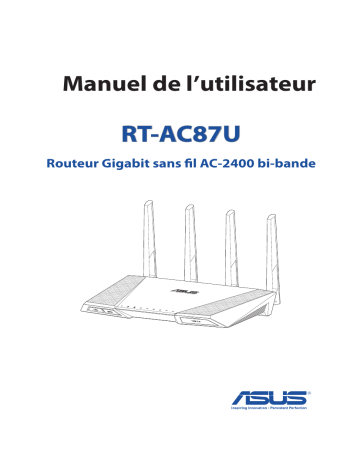 Manuel du propriétaire | Asus RT-AC87URP-AC87 Manuel utilisateur | Fixfr