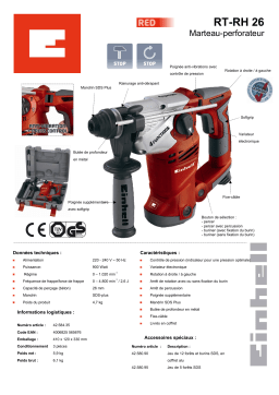 EINHELL RT-RH 26 Manuel utilisateur