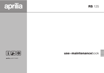 Manuel du propriétaire | APRILIA RS 125 Manuel utilisateur | Fixfr