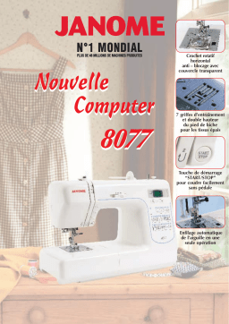 JANOME COMPUTER 8077 Manuel utilisateur