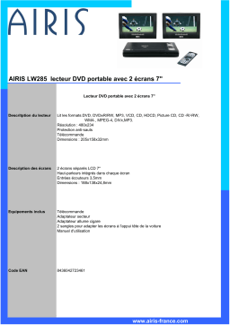 AIRIS LW285 Manuel utilisateur