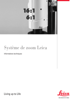 Leica ZOOM SYSTEMS Manuel utilisateur