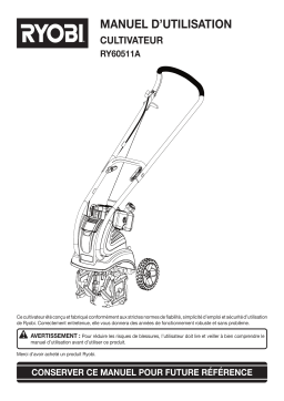 Ryobi RY60511A Manuel utilisateur