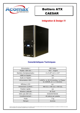ACOMAX CAESAR Manuel utilisateur