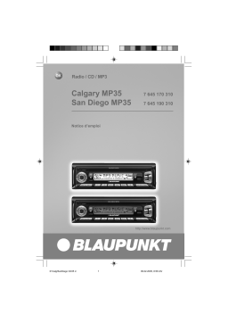 Blaupunkt CALGARY MP35 Manuel utilisateur