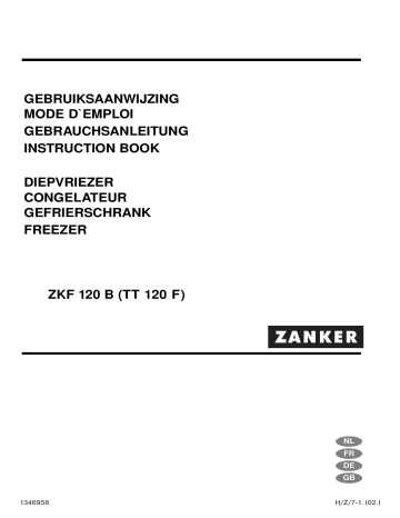 Manuel du propriétaire | ZANKER ZKF 120 B Manuel utilisateur | Fixfr