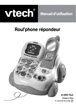 VTech ROUL PHONE REPONDEUR Manuel utilisateur