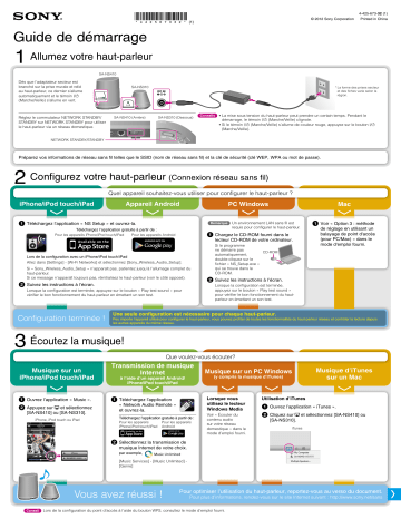 Manuel du propriétaire | Sony SA-NS410 Manuel utilisateur | Fixfr