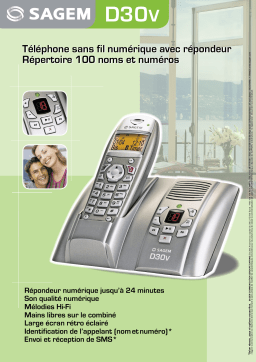 Sagem D30V Manuel utilisateur