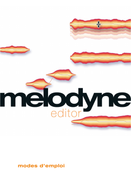 CELEMONY SOFTWARE MELODYNE EDITOR 1.2 Manuel utilisateur