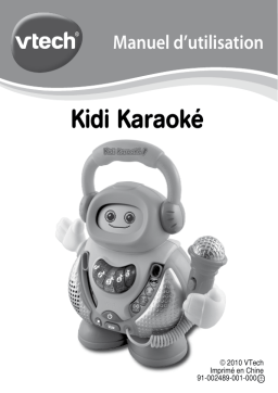 VTech KIDI KARAOKE Manuel utilisateur