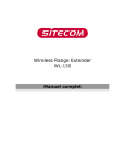 Sitecom WL-130 Manuel utilisateur