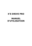 XS DRIVE PRO Manuel utilisateur