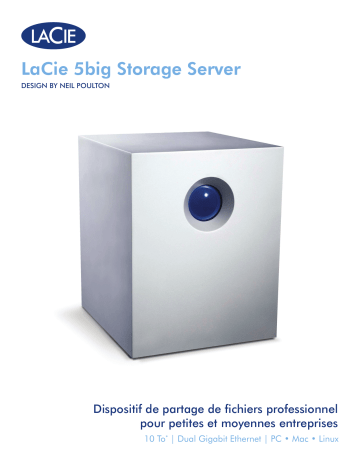 Manuel du propriétaire | LaCie 5big Storage Server Manuel utilisateur | Fixfr