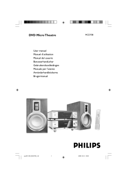 Philips MCD708 Manuel utilisateur