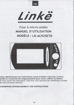LINKE LK-AC925ETD Manuel utilisateur