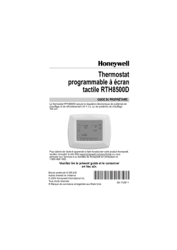 Honeywell RTH8500D Manuel utilisateur