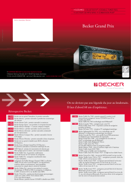 Becker Grand Prix 7990 Manuel utilisateur