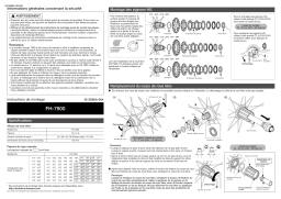 Shimano FH-7900 Manuel utilisateur