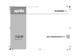 APRILIA SCARABEO 500 Manuel utilisateur