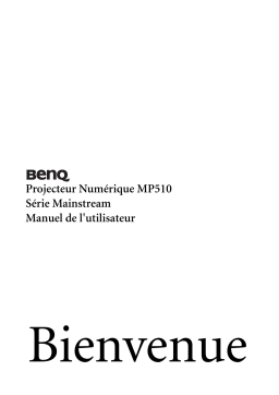 BenQ MP510 Manuel utilisateur