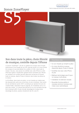 Sonos S5 Manuel utilisateur