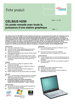 FUJITSU SIEMENS CELSIUS H250 Manuel utilisateur