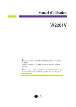 LG W2261V-PF Manuel utilisateur