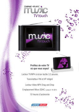 DANE-ELEC MUSIC TV TOUCH Manuel utilisateur