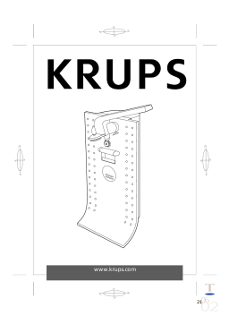 Krups GVE1 Manuel utilisateur