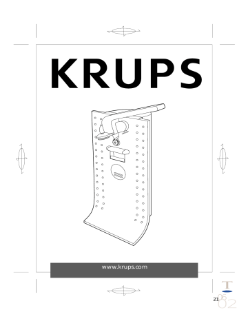 Manuel du propriétaire | Krups GVE1 Manuel utilisateur | Fixfr