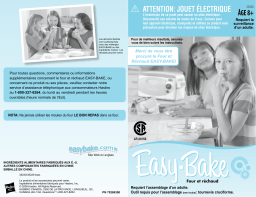 Hasbro EASY BAKE Manuel utilisateur