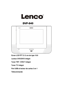 Lenco DVP-840 Manuel utilisateur