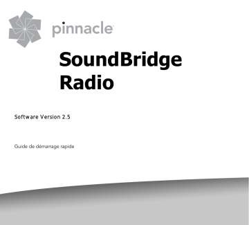 Manuel du propriétaire | Pinnacle SOUNDBRIDGE RADIO Manuel utilisateur | Fixfr