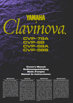 Yamaha CVP-79A-CVP-69-CVP-69A-CVP-59S Manuel utilisateur