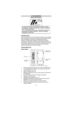 La Crosse Technology WS7394 Manuel utilisateur