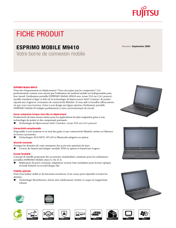 Manuel du propriétaire | FUJITSU SIEMENS ESPRIMO MOBILE M9410 Manuel utilisateur | Fixfr