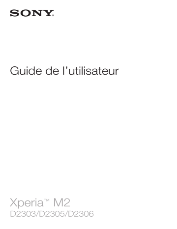 Manuel du propriétaire | Sony M2 Manuel utilisateur | Fixfr