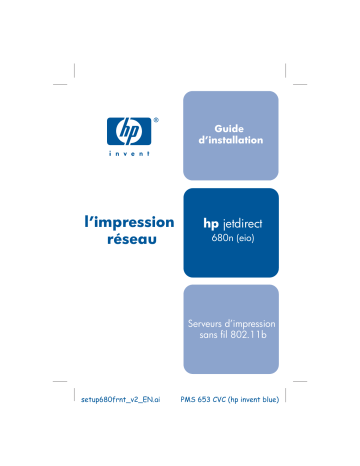 Manuel du propriétaire | HP JETDIRECT 680N 802.11B WIRELESS PRINT SERVER Manuel utilisateur | Fixfr