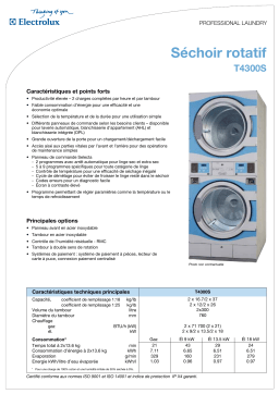 ELECTROLUX LAUNDRY SYSTEMS T4300S Manuel utilisateur