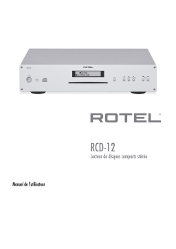 Rotel RCD-12 Manuel utilisateur