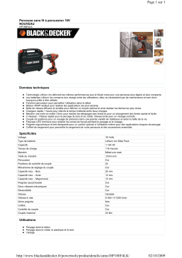 Black & Decker HP188F4LK Manuel utilisateur