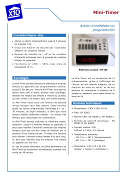 X10 MT10E Manuel utilisateur