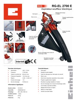 EINHELL RG-EL 2700 E Manuel utilisateur