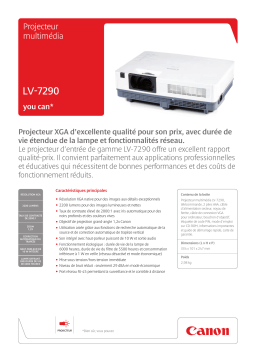 Canon LV-7290 Manuel utilisateur