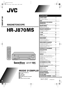 JVC HR-J870MS Manuel utilisateur