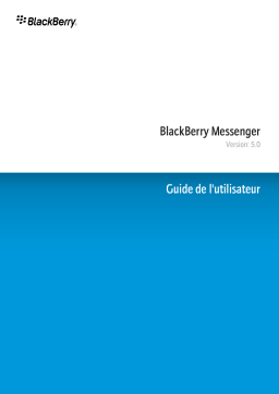 Blackberry Messenger Manuel utilisateur